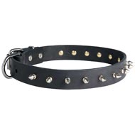 Schutzhund Dog Leather Collar Spiked 30 mm Schutzhund Dog Leather Collar Spiked 30 mm
