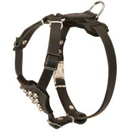 Studded Leather Schutzhund Dog Puppy Harness Studded Leather Schutzhund Dog Puppy Harness