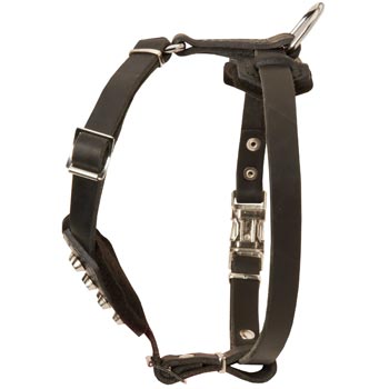 Leather Schutzhund Dog Puppy Harness for Comfy Walking