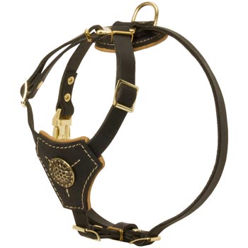 Walking Training Leather Puppy Harness for Schutzhund Dog