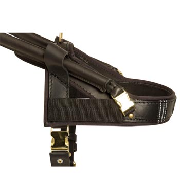 Schutzhund Dog Guide Harness Leather for Mobility Assistance