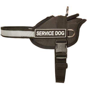 Schutzhund Dog Harness Nylon with Reflective Strap