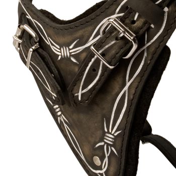 Padded Chest Plate of Schutzhund Dog Harness