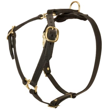 Leather Schutzhund Dog Harness Lightweight Y-Shaped for Tracking Dog