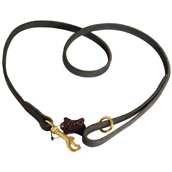 Strong Leather Schutzhund Dog Leash Designer for Dog Walking