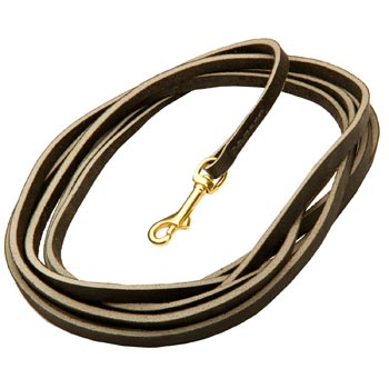 Leather Schutzhund Dog Leash Super Long