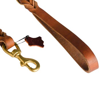 Schutzhund Dog Leather Leash for Canine Service