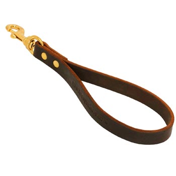 Dog Leather Brown Leash for Making Schutzhund Dog Obedient