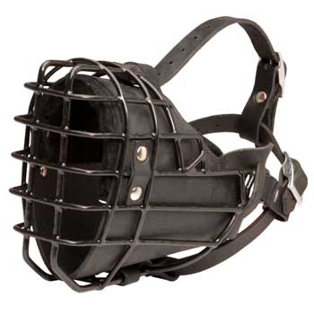 Winter Fully Wire Schutzhund Dog Padded Muzzle Cage