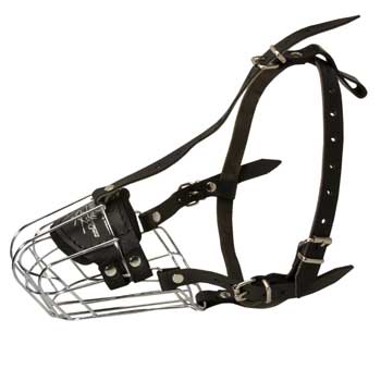 Wire Cage Muzzle for Training Schutzhund Dog Working Dogs